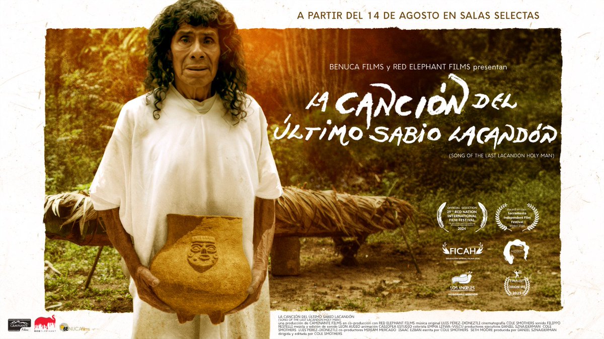 Benuca Films (@benucafilms) on Twitter photo A veces olvidamos el misticismo en nuestras raíces... ¿habrá forma de nunca perderlas?
LA CANCIÓN DEL ÚLTIMO SABIO LACANDÓN en sedes selectas iniciando el 14 de agosto.
Co-producida por <a href="/IsaacEzban/">Isaac Ezban</a> A veces olvidamos el misticismo en nuestras raíces... ¿habrá forma de nunca perderlas?
LA CANCIÓN DEL ÚLTIMO SABIO LACANDÓN en sedes selectas iniciando el 14 de agosto.
Co-producida por <a href="/IsaacEzban/">Isaac Ezban</a>