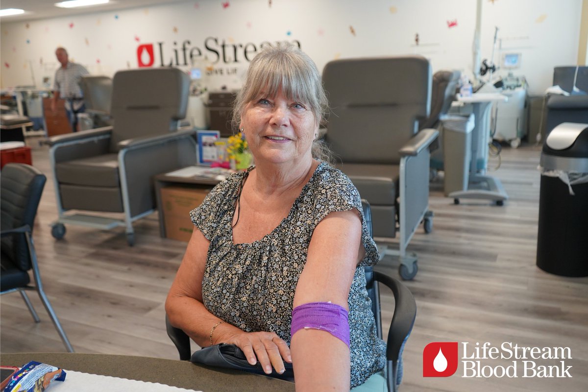 Norma has given over 10 gallons of life-saving O-negative, the universal blood type.
🩸 As a former blood drive chair at Fontana Water Co., she’s always found ways to give back. #LifeStream #DonateBlood #UniversalDonor