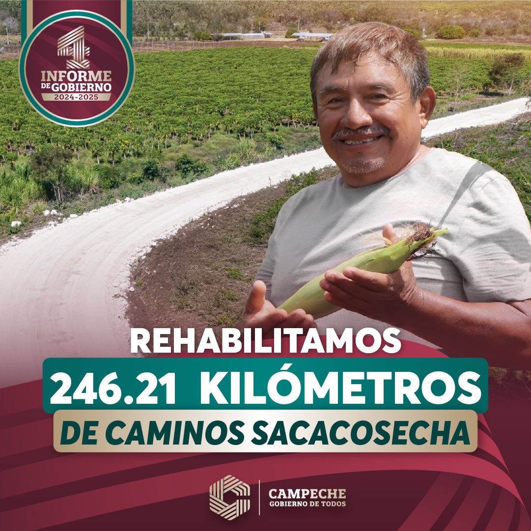 ¡Impulsamos el campo y conectamos a nuestras comunidades!

Rehabilitamos 246.21 km de caminos sacacosecha

#Layda4Informe