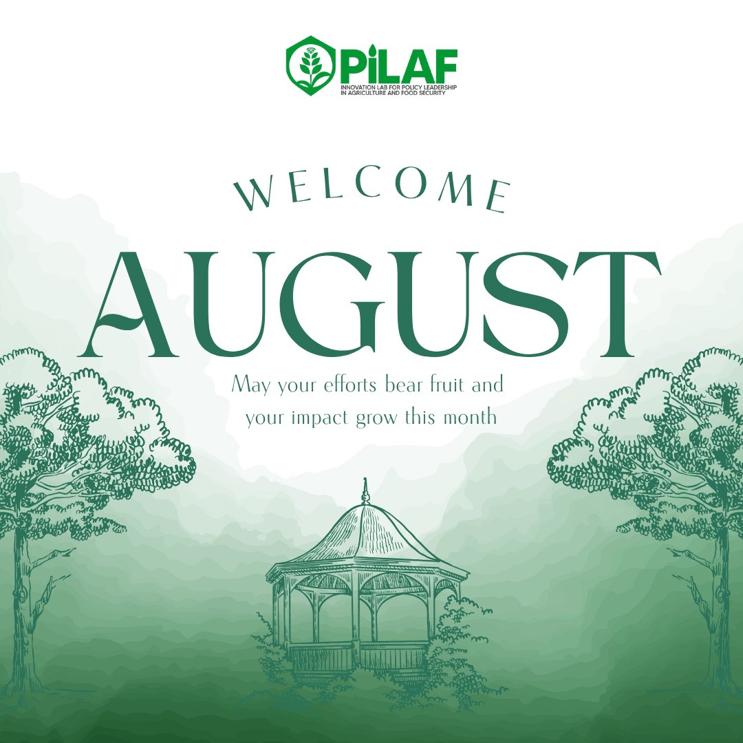 Happy New Month from PiLAF! Here’s to August filled with fresh energy, bold ideas, and fruitful impact. Together, we sow intention &amp; reap change.

Thank you for walking this path of progress with us. 

#PiLAF #HappyNewMonth #AugustWithPurpose