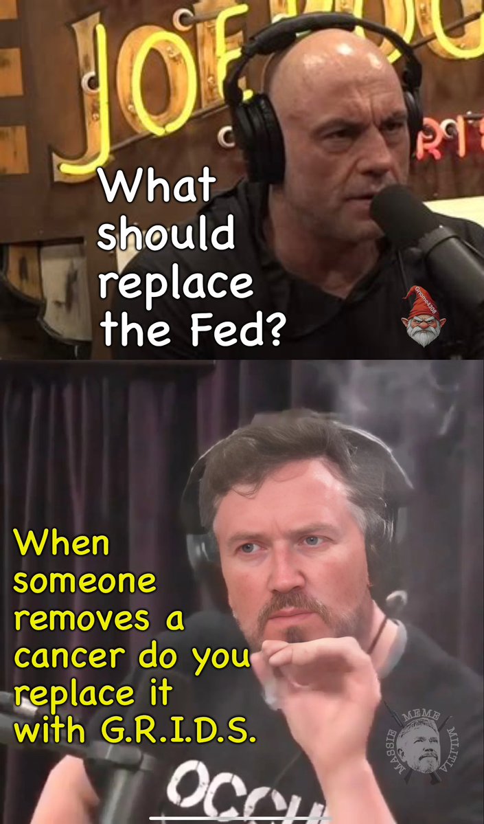 Let’s cyberbully <a href="/joerogan/">Joe Rogan</a> into putting <a href="/RepThomasMassie/">Thomas Massie</a> on his podcast!

End the Fed