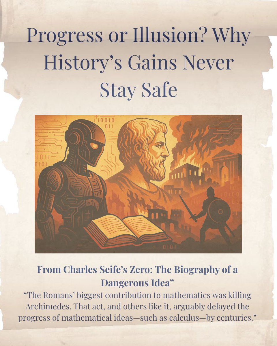 KevinKNaruse's tweet image. Every time we think progress is guaranteed, history reminds us: it’s not. 

Here’s why.

💬 What’s one piece of cultural wisdom you wish we hadn’t lost? 

#ProgressMyth #DigitalDarkAge #TEDTalkInProgress #CulturalMemory #HistoryRepeats #TechEthics