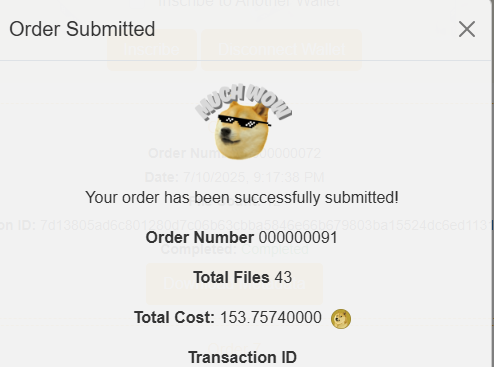 43 more images being inscribed for doge Familia-FAMI collection. should be done inscribing by morning and submitted to Doggy Market by tomorrow midday.

Also we now have 23 percent of token given out to good community folks and another percent distributed out to nft owners.