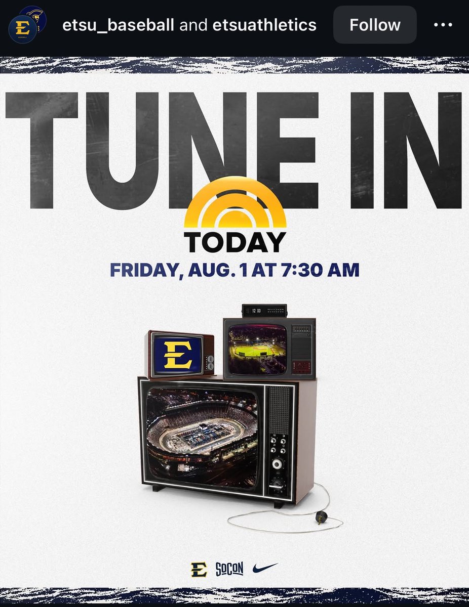 Micah Beutell (@micah_cbc) on Twitter photo Tomorrow some exciting news is coming for <a href="/ETSU_Baseball/">ETSU Baseball</a>!
I’m excited for the news to go public.
But let’s just say history is happening in East Tennessee this weekend and the Bucs will be apart of that history👀 Tomorrow some exciting news is coming for <a href="/ETSU_Baseball/">ETSU Baseball</a>!
I’m excited for the news to go public.
But let’s just say history is happening in East Tennessee this weekend and the Bucs will be apart of that history👀
