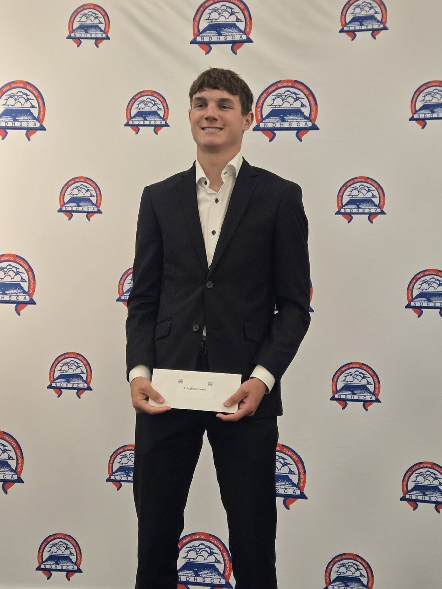 Eric Winczewski of Minot HS was one of 6 Scheels Scholarship recipients.