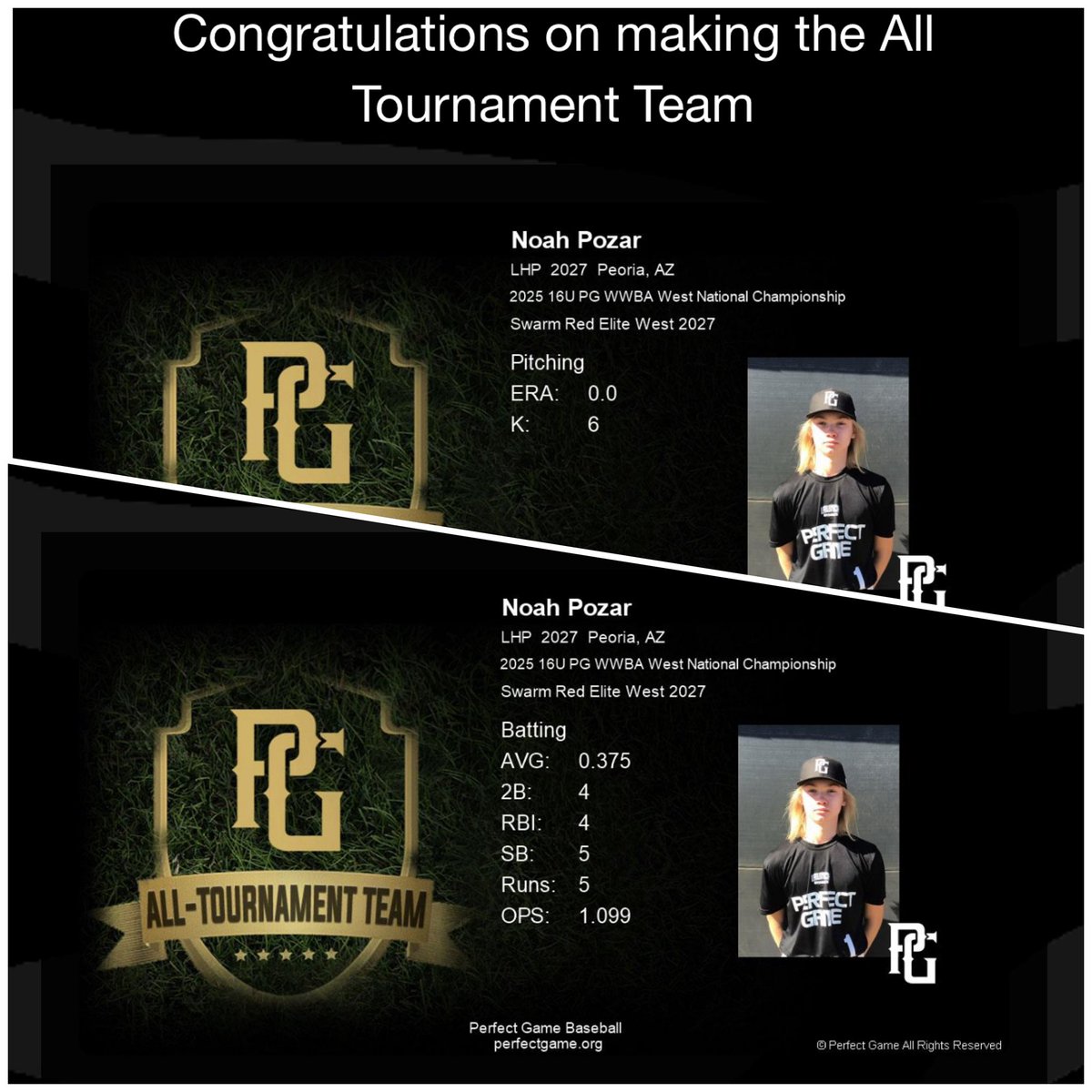 Pozarsports (@pozarsports) on Twitter photo Keep a close eye on <a href="/n_pozar20/">Noah Pozar</a>
Noah Pozar
2027 Centennial HS (AZ) / 3.6 GPA
LHP, OF, 1B
Big bat, quick, balanced
Best kept secret in AZ!
#Uncommitted2027 #collegebaseball #hitter #recruiting #D1baseball #LHP #athlete
**follow now to get updates💪 Keep a close eye on <a href="/n_pozar20/">Noah Pozar</a>
Noah Pozar
2027 Centennial HS (AZ) / 3.6 GPA
LHP, OF, 1B
Big bat, quick, balanced
Best kept secret in AZ!
#Uncommitted2027 #collegebaseball #hitter #recruiting #D1baseball #LHP #athlete
**follow now to get updates💪