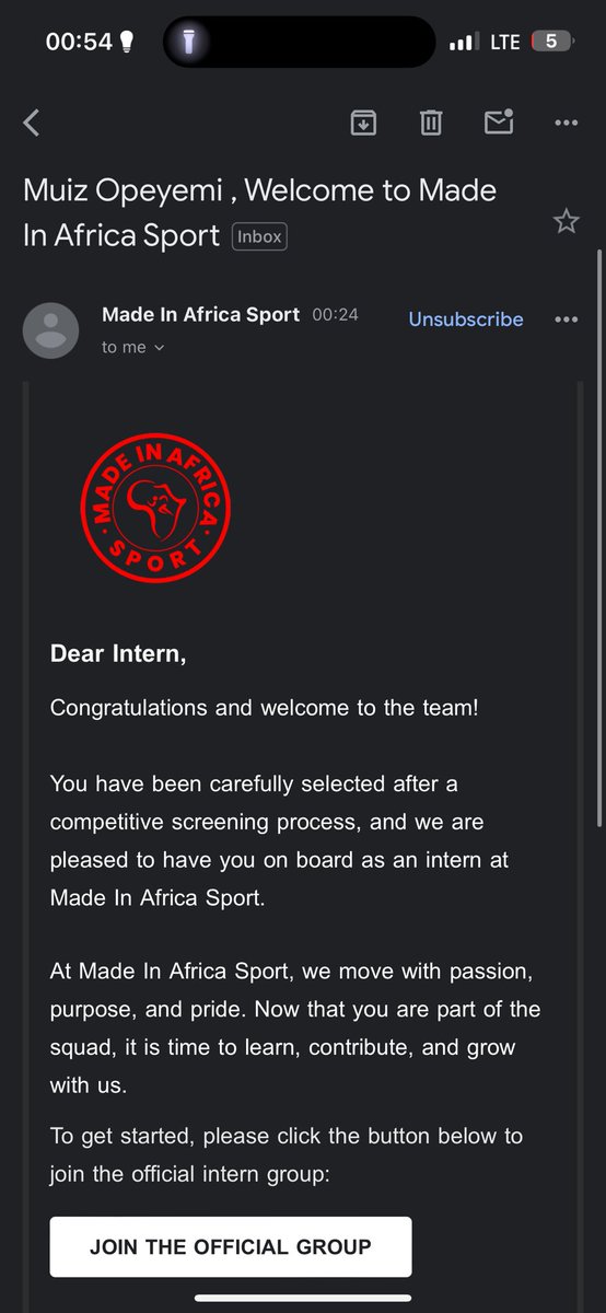 Adeshina Muiz Opeyemi (Jr) (@adeshin__jr) on Twitter photo “Intellectual growth should commence at birth and cease only at death” Albert Einstein
Starting the month with purpose. I’ve been selected for an internship at <a href="/madeinafricaweb/">Made In Africa Sport</a>
One step further in my journey through sports journalism.
A chance to grow and apply what I’ve learnt “Intellectual growth should commence at birth and cease only at death” Albert Einstein
Starting the month with purpose. I’ve been selected for an internship at <a href="/madeinafricaweb/">Made In Africa Sport</a>
One step further in my journey through sports journalism.
A chance to grow and apply what I’ve learnt