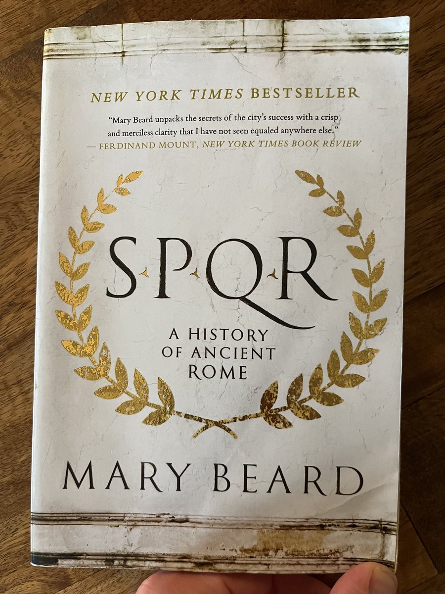 Ryan N. Danker (@ryanndanker) on Twitter photo Finished this absolutely stunning history of the first millennium of Rome. Highly recommended. <a href="/wmarybeard/">mary beard</a> has written a highly accessible, yet sophisticated, history that is not to be missed. Finished this absolutely stunning history of the first millennium of Rome. Highly recommended. <a href="/wmarybeard/">mary beard</a> has written a highly accessible, yet sophisticated, history that is not to be missed.