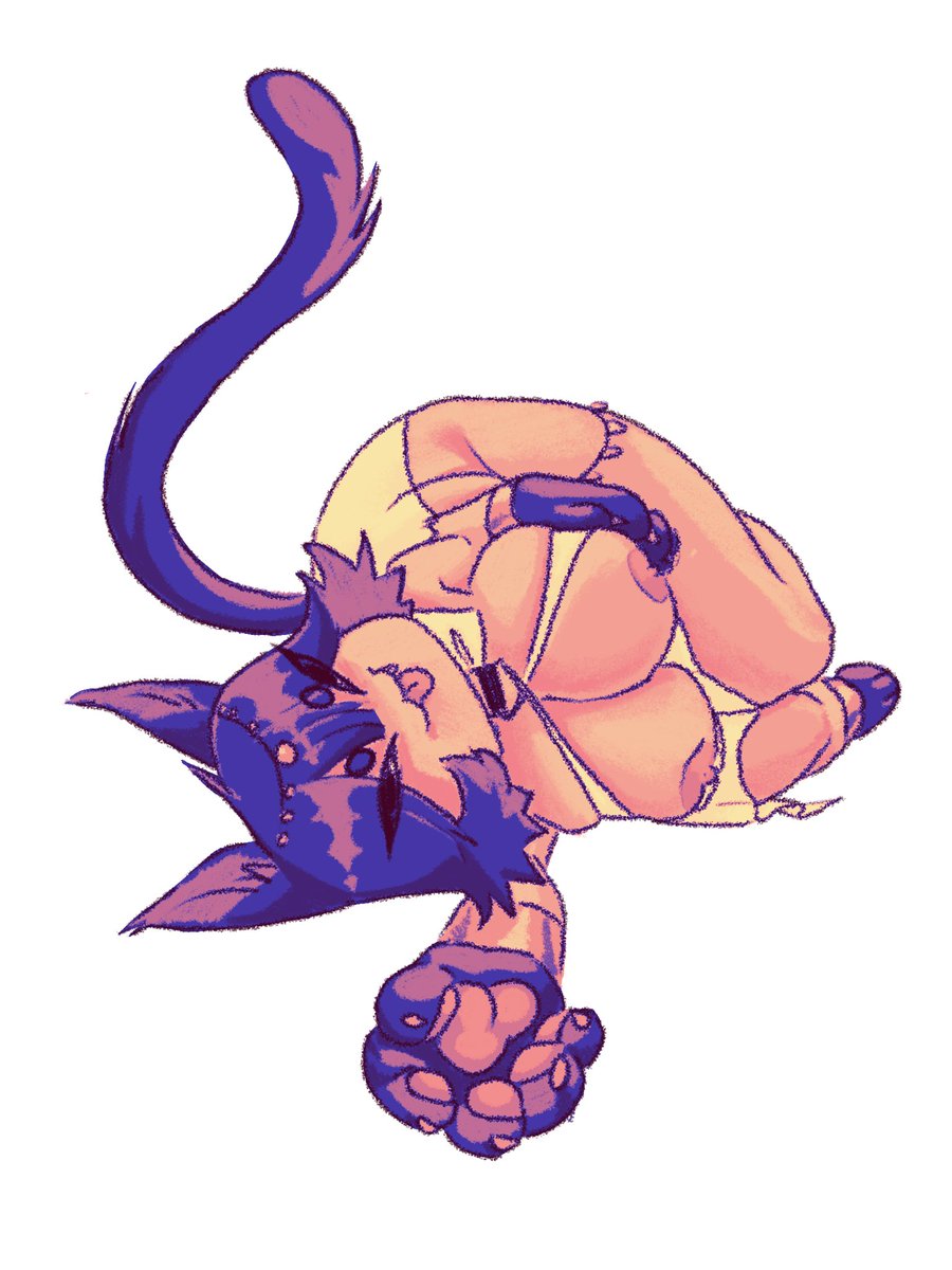 The kind of motivation they needed to build the pyramids: #Anubis #Egyptian #nsfwfurryart #nsfw #THICK