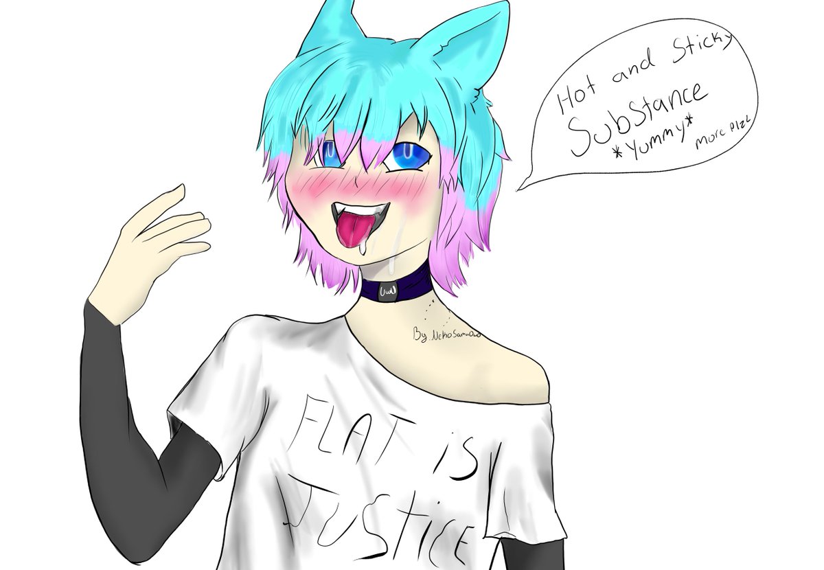 Ok, so my confession of the day is being left marked is really hot 🥺👉👈   

Thank you so much to <a href="/nekosama0w0/">Neko_sama</a> for the adorable fanart <3 check them out at twitch.tv/nekosama0w0