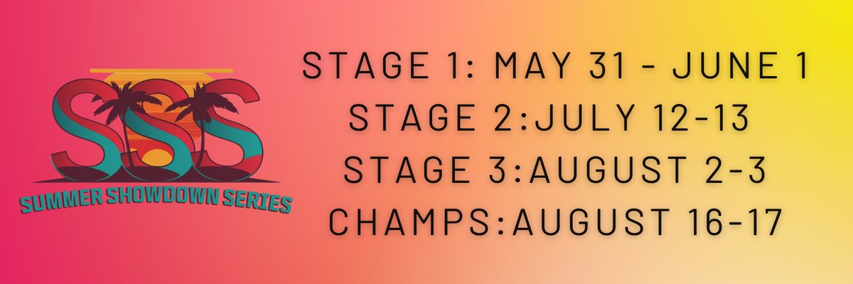 🚨STAGE 3 🚨
📆~ August 2nd/3rd
👥~4v4 CDL Format
💰~$15 per team
Get your squad, join the discord, find the form, and get your team locked in! We ask that you all have a substitute if possible and a team logo to have for team signups as it is required discord.gg/MXfZRmNxRh