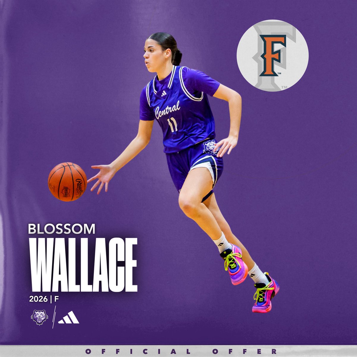 2026 F <a href="/blossomwallace_/">Blossom Wallace</a> has added an offer from <a href="/FullertonWBB/">Titans Women’s Basketball</a>!

Congrats, Blossom!! 💙🧡