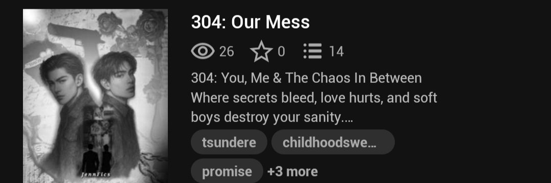 jennf1cs's tweet image. "It's not just another BL story.
It's chaos, heartbreak, longing—
and two boys who were never meant to love this loud.
Read 304: You, Me &amp;amp; The Chaos In Between — now unraveling one feeling at a time."

🖤✨ [#BLStory] [#WattpadAuthor] [#EnemiesToLovers]
📖 @JennFics