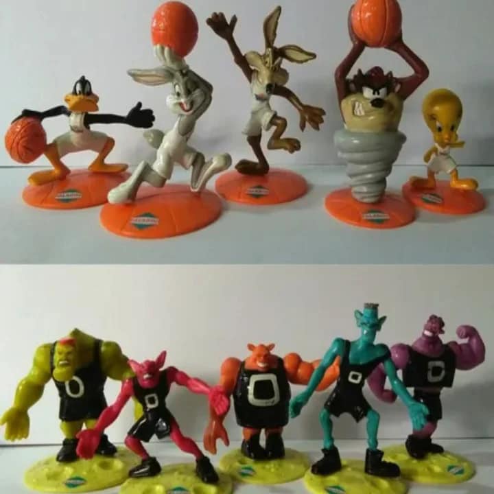 Los muñequitos de la promo de salchichas Paladini (Space Jam 1997)