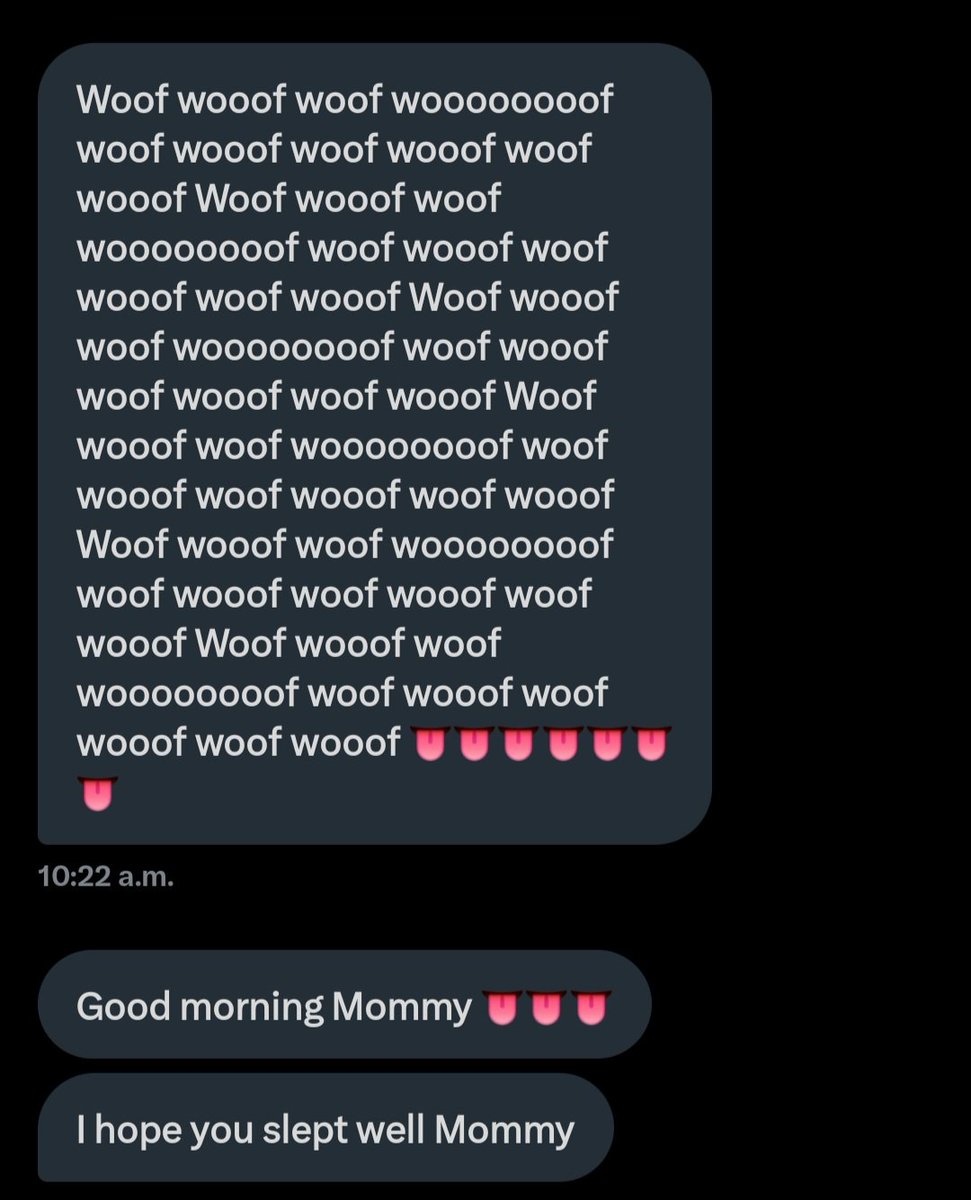 If you are not starting your day with a DM to mommy like this perfect little pup does, then you're doing it wrong 😘