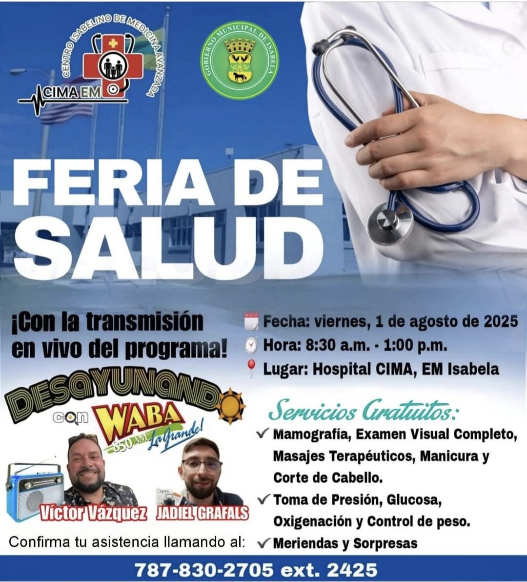 Viernes desde las 8:30am en Isabela