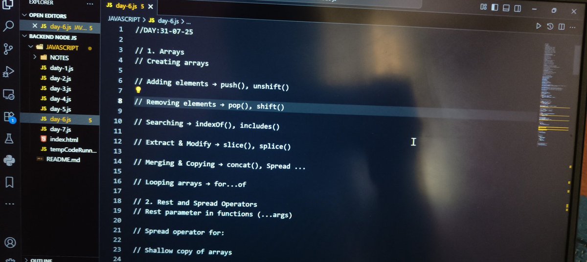 rohanreddy106's tweet image. Just finished js basics 
#javascript #javadeveloper #DSA #BBNaija