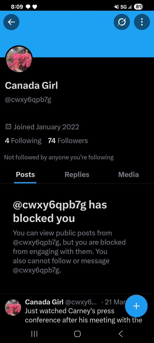I think Trudeau from Canada just blocked me.

Awesome!!!!!!!