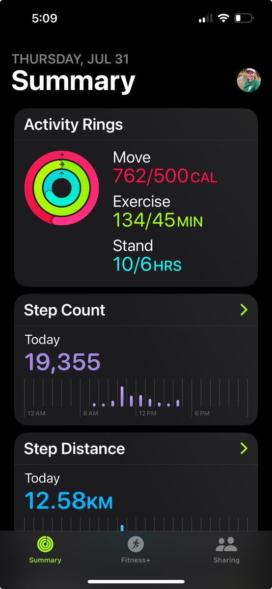 SunRunner96's tweet photo. #RingsClosed #StepGoal #Win #HappyThursday https://t.co/WGBmZwwOnZ