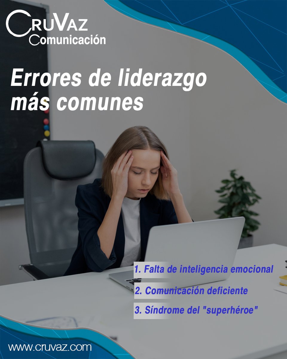 😱Identifica los errores más comunes en liderazgo😱

¡Conoce más acerca de este aspecto clave y asesórate con nosotros!

👉cruvaz.com/errores-de-lid…👈

.
.
.
.#Política #Comunicación #HagamosComunicación #Anuncios #Boss #Marketing #Liderazgo #Pr #CM #News #Business