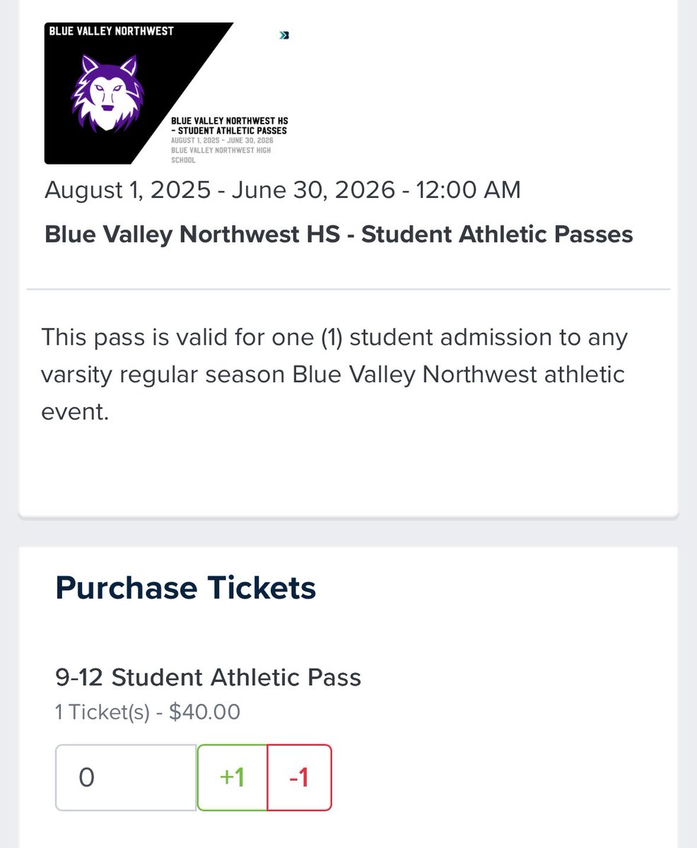 BVNW_Athletics's tweet photo. Athletic Passes Are Now On Sale! 

https://t.co/WLJOUzJZpT

These passes work for regular season home events. 

Ticket prices this year are $8 for adults and $6 for students. Purchase a pass and save money! 

The EKL is going cashless starting this year. 

Go Dawgs! https://t.co/NQWJF6gooc