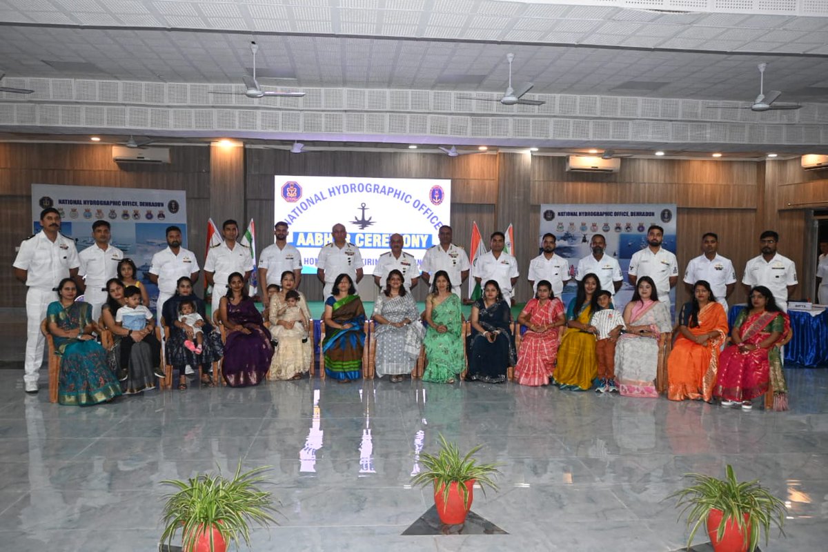 National Hydrographic Office (@in_nho_dehradun) on Twitter photo Aabhar Ceremony was conducted to honour retiring sailors & their families, acknowledging their unwavering dedication to the nation. Service memoirs & mementos were presented as a token of gratitude, celebrating their years of selfless service.
<a href="/indiannavy/">SpokespersonNavy</a> Aabhar Ceremony was conducted to honour retiring sailors & their families, acknowledging their unwavering dedication to the nation. Service memoirs & mementos were presented as a token of gratitude, celebrating their years of selfless service.
<a href="/indiannavy/">SpokespersonNavy</a>