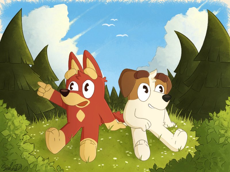 Daydreamers

#Bluey #blueyfanart #blueytwt #rusty #jack