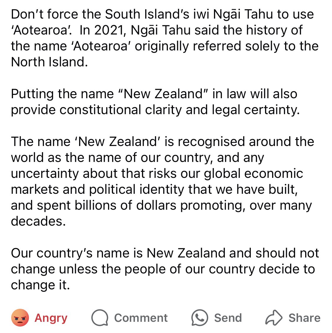 Bloody Winston Peters needs to retire… along with the rest of the racist creeps in NZF. This private member’s bill is appalling, and factually incorrect