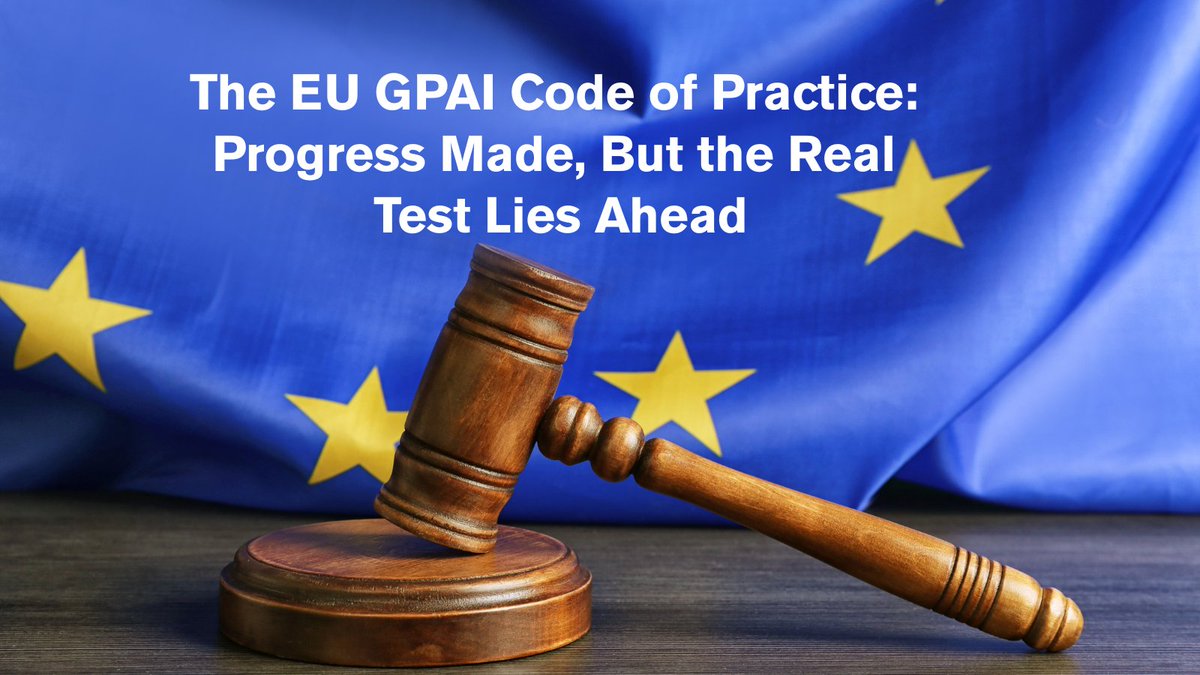 🇪🇺The EU’s new Code of Practice on General Purpose AI is here as an additional enforcement measure for the AI Act, which enters into force on August 2, 2025.

At WITNESS, we welcome this progress, but we also sound the alarm on weakened:
⚠️Transparency
⚠️Rights-based safeguards