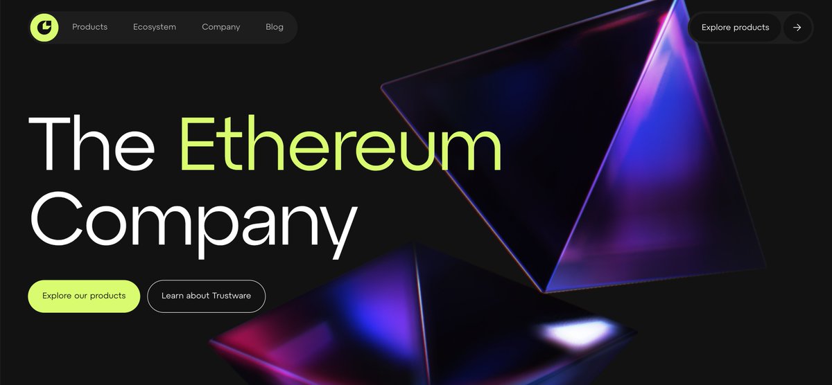 DeFi Dad ⟠ defidad.eth (@defi_dad) on Twitter photo The timing of this rebrand for <a href="/Consensys/">Consensys.eth</a> is 🤌
ConsenSys always was "The Ethereum Company"
The team get its and has been fully owning this identity long before ETH sentiment turned around.
Accelerate 🚀 The timing of this rebrand for <a href="/Consensys/">Consensys.eth</a> is 🤌
ConsenSys always was "The Ethereum Company"
The team get its and has been fully owning this identity long before ETH sentiment turned around.
Accelerate 🚀