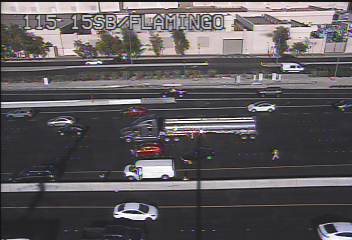*TRAFFIC ALERT* (5:25p) - Left lanes blocked on 15N/Flamingo. (Pic RTC/FAST)
