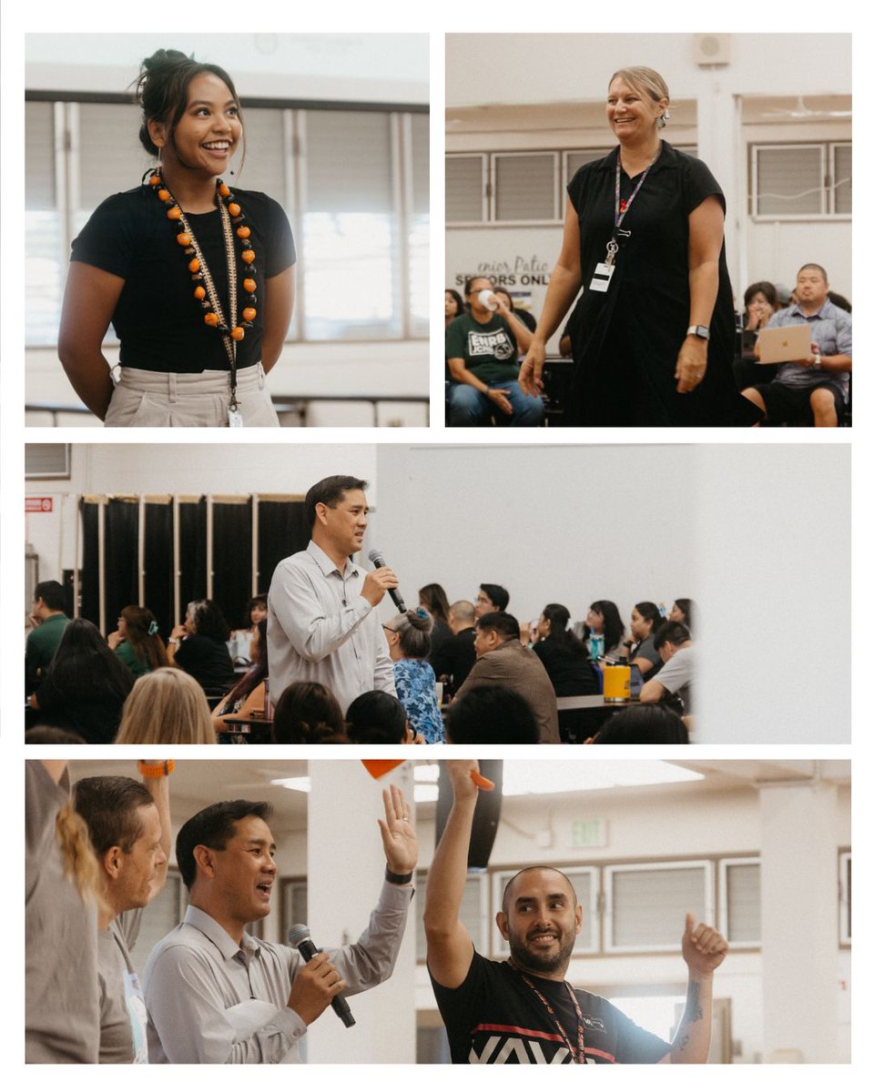 What an inspiring way to prepare for the upcoming school year! A huge mahalo to @hamish_brewer for speaking with our faculty and sharing his powerful message on being relentless. Thank you for your passion and for reminding us of our purpose in education! #SaberNation 🧡🖤