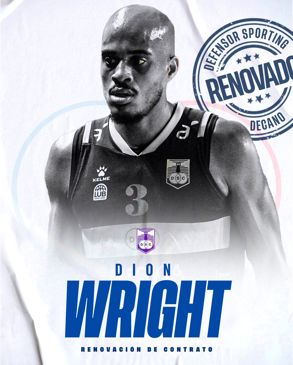 𝐂𝐚𝐩𝛊́𝐭𝐮𝐥𝐨 𝐈𝐈𝐈 🙂‍↕️

Dion Wright seguirá con nosotros una temporada más ¡Adelante, Dion 👊🏻! 

#VamosDecano