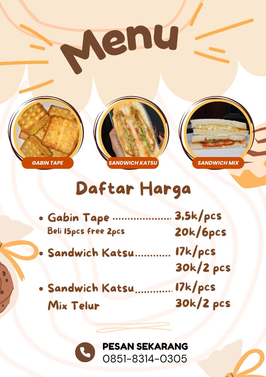 Hai kak mau numpang promo hihi. Aku open PO untuk hari H konser KOSTCON nanti, buat ganjel laper sambil nunggu hehe. Kalo ada minat boleh chat aku ya kak tertera di gambar atau bisa langsung klik wa.me/6285183140305 🥰
Btw aku juga nonton hehe, seeyou 🥰
#kostcon