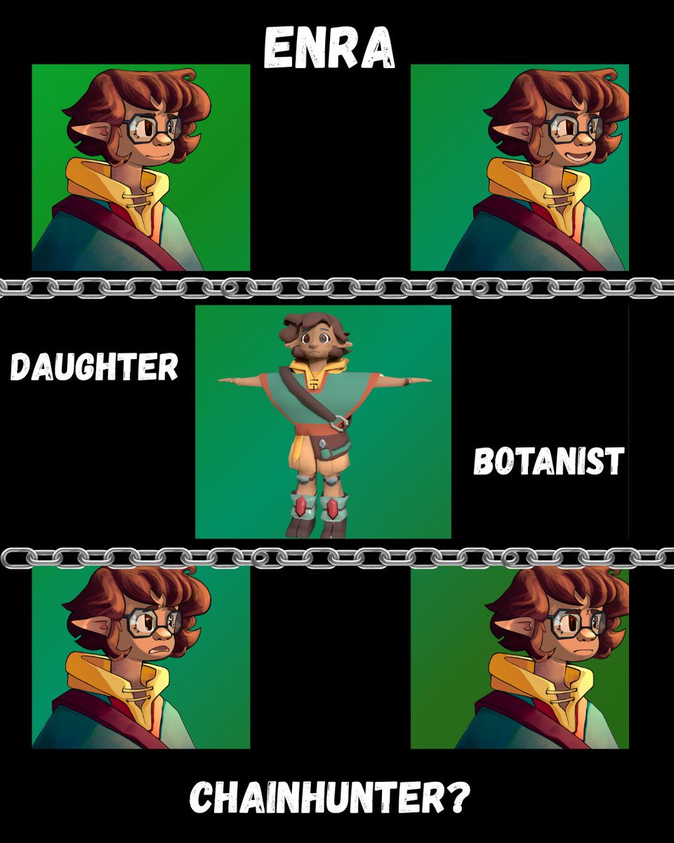 Enra; Daughter, Botanist, Chain Hunter? On her journey she will find out who she really is.
