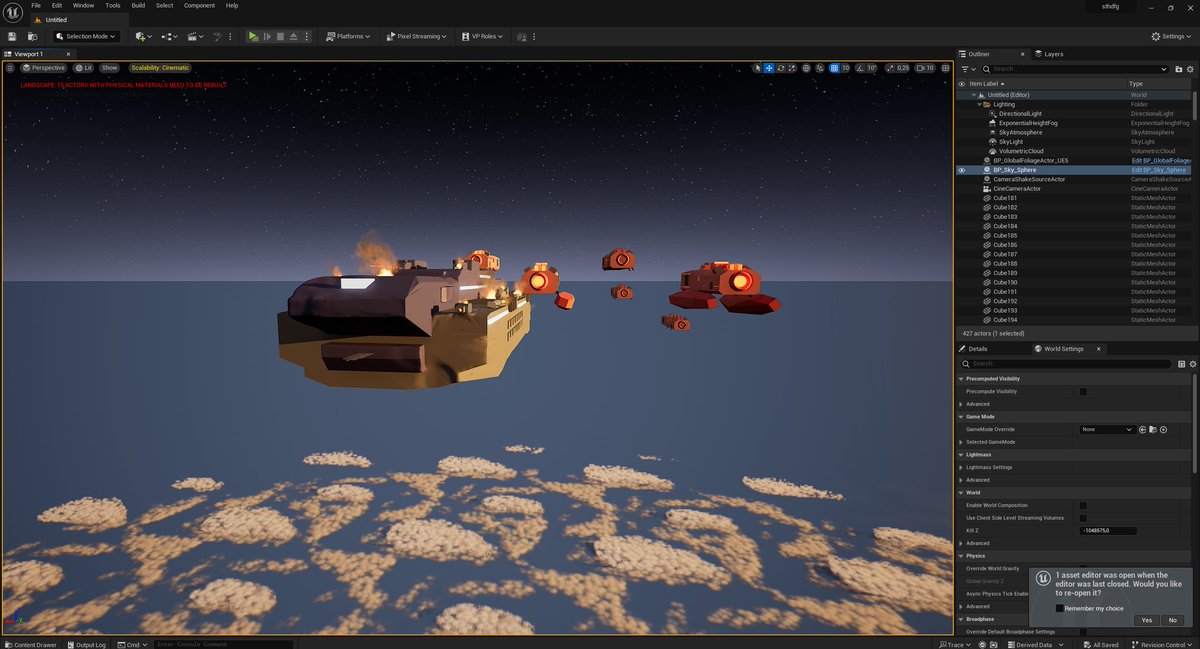 Raffo_54's tweet photo. The first scene is almost ready, I hope you will like it :)
#blender #unrealengine #unrealengine5 #blenderart #spaceships https://t.co/9IF4geJjFW