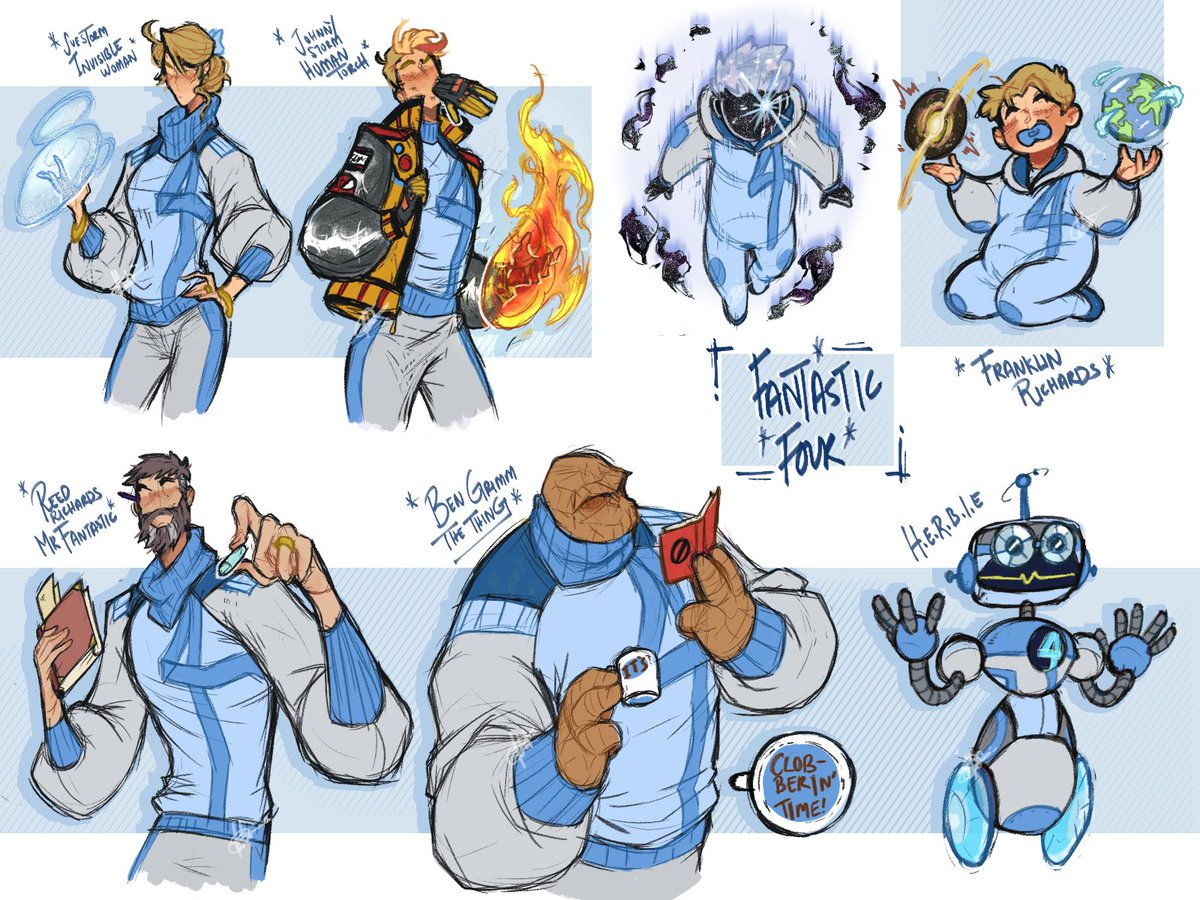 My take on the Fantastic 4, including Franklin and H.E.R.B.I.E 💙🤍

#Fantastic4 #FantasticFourFirstSteps #Marvel #MarvelRivals