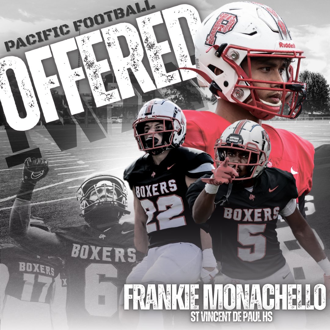 Frank Monachello (@fmonachello2) on Twitter photo After a great phone call with <a href="/CoachJCraft/">Coach Jim Craft</a> from <a href="/Boxer_Football/">Pacific Football</a> I am Blessed to receive my 3rd offer to play at the next level! After a great phone call with <a href="/CoachJCraft/">Coach Jim Craft</a> from <a href="/Boxer_Football/">Pacific Football</a> I am Blessed to receive my 3rd offer to play at the next level!
