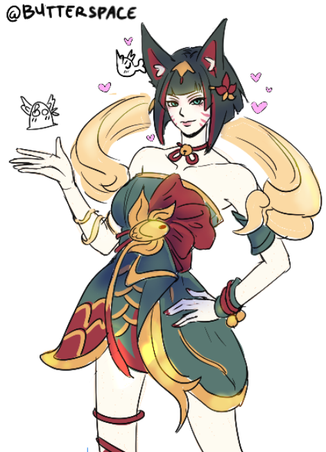 another After Hours Spirit Blossom Ahri I made🌸 #artmoots #ahri #ArtofLegends #LeagueOfLegends #LeagueOfLegendsFanArt