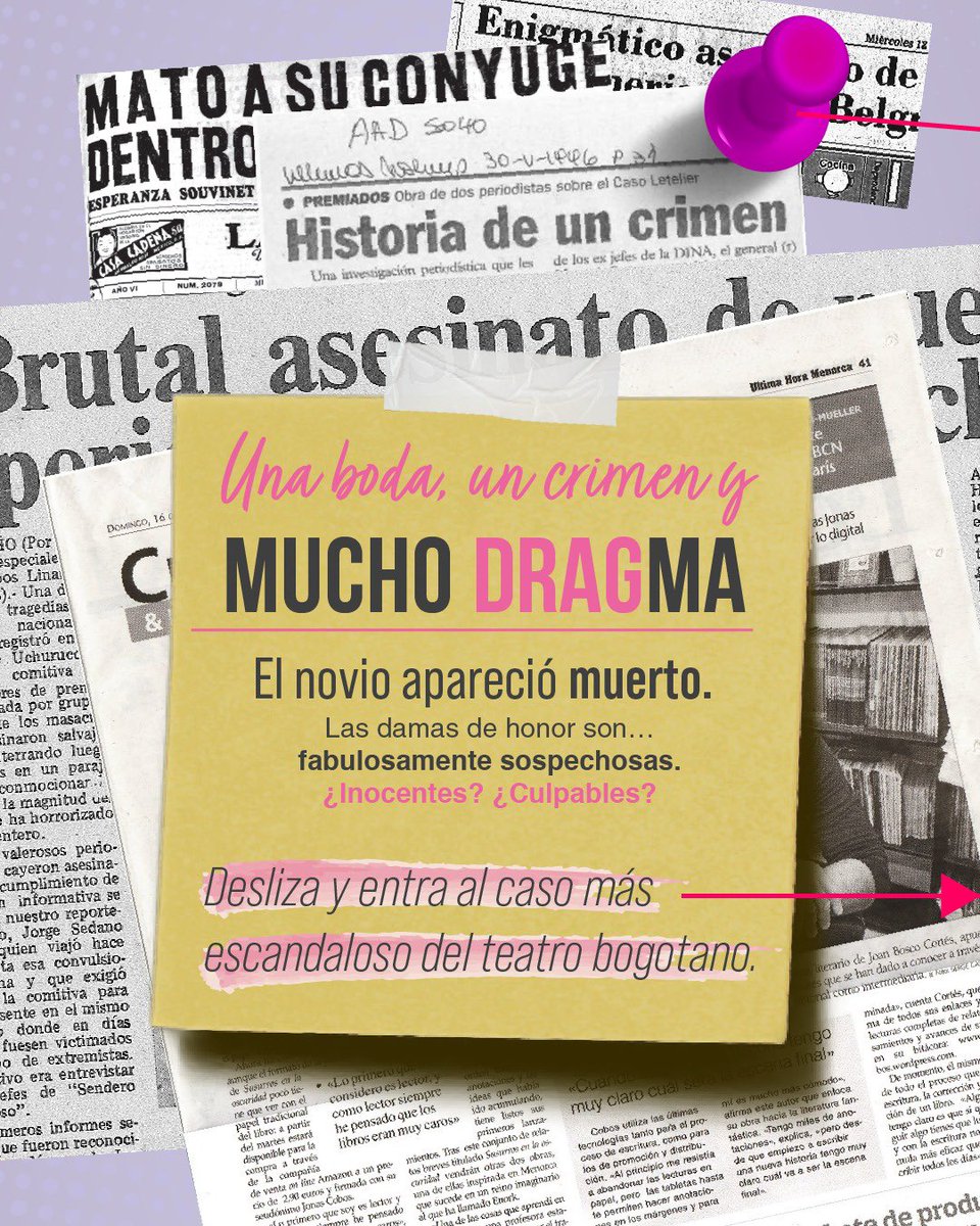 casaeborrero's tweet photo. 💋 UNA BODA, UNA MUERTE Y MUCHO DRAgMA.
Prepárate para una noche donde el glitter no disfraza los secretos y cada tacón es una prueba más en el caso.
🎭 Cuatro drags, un detective dudoso y una verdad que nadie quiere aceptar. https://t.co/UkSlREnk6l