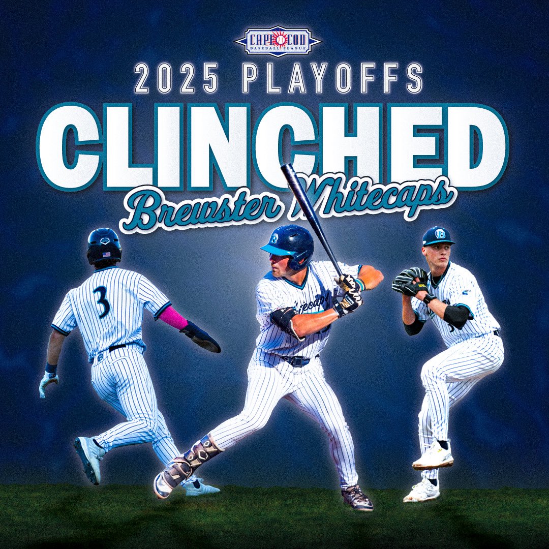 PLAYOFF BOUND 🌊

Your Brewster Whitecaps are headed to the 2025 postseason! 

#Rollcaps