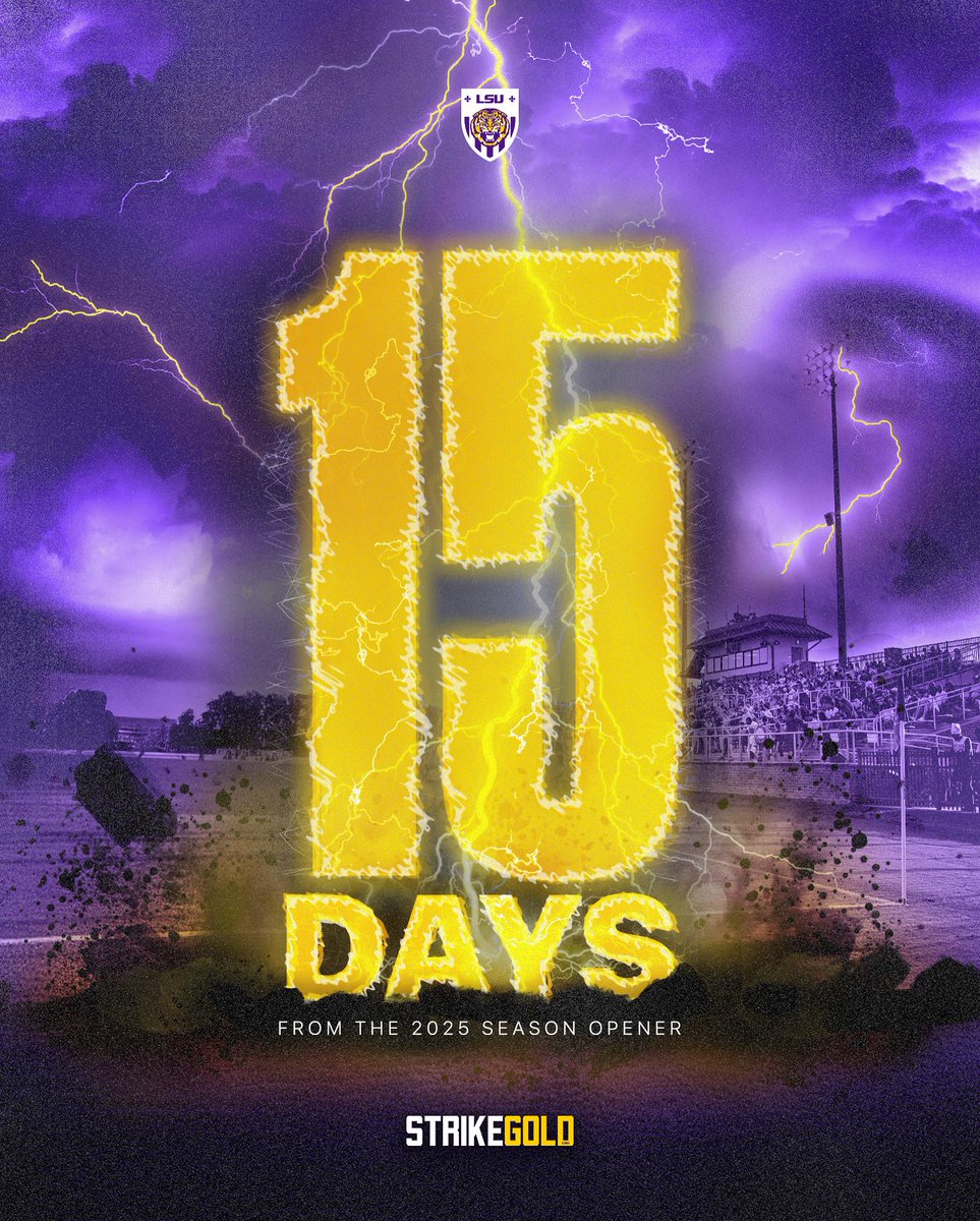 LSUSoccer's tweet photo. Counting down the days ⏳ https://t.co/ra5PVMVdjP