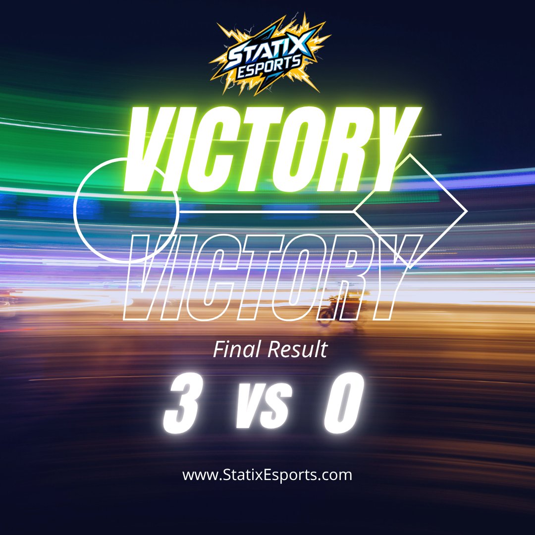 Statix eSports (@statix_esports) on Twitter photo π― ZGL PLAYOFF UPDATE β STATIX ACADEMY ADVANCES π―
Statix Academy secures a 3-0 win in Losers Round 3 after a forfeit which never want to see in playoffs run. GG and respect to our opponents <a href="/EndvrEsportsGG/">Endeavor Esports</a> . πͺ
Academy keeps the playoff run alive in the ZGL Master π― ZGL PLAYOFF UPDATE β STATIX ACADEMY ADVANCES π―
Statix Academy secures a 3-0 win in Losers Round 3 after a forfeit which never want to see in playoffs run. GG and respect to our opponents <a href="/EndvrEsportsGG/">Endeavor Esports</a> . πͺ
Academy keeps the playoff run alive in the ZGL Master