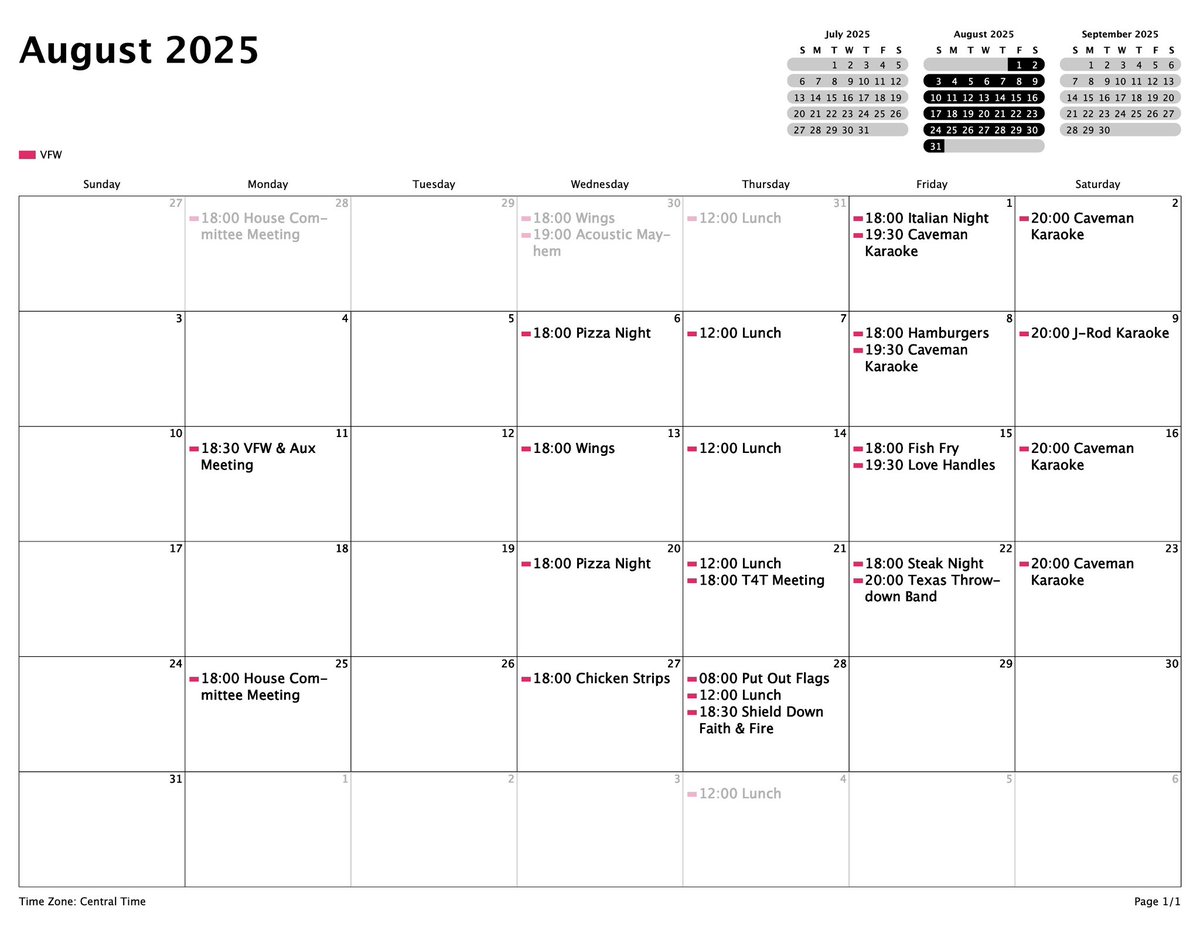 🗓️AUGUST: Come see us! Serve with us, break bread with us. 

As always, we’re open to the public, smoke-free, family-friendly. ♥️🇺🇸