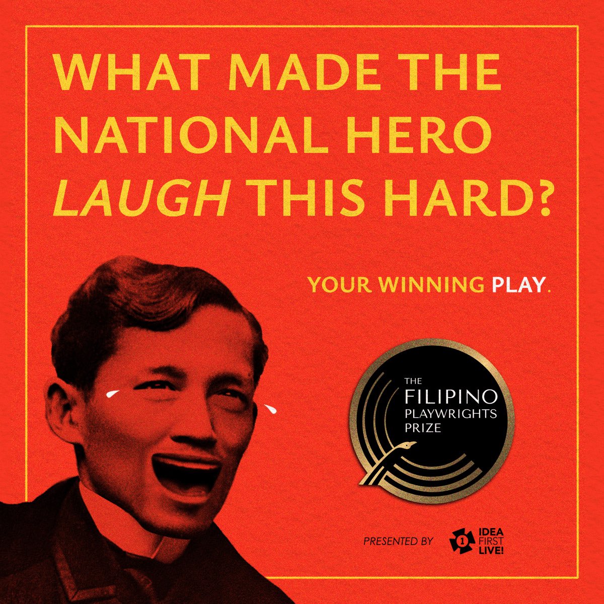 ⏰ Two months to go before the deadline!

Don’t miss the chance to join The Filipino Playwrights Prize! Prizes await the best comedic plays: P100,000 for first prize, P70,000 for second prize, and P50,000 for third prize. Make sure you have these must-haves before you submit your
