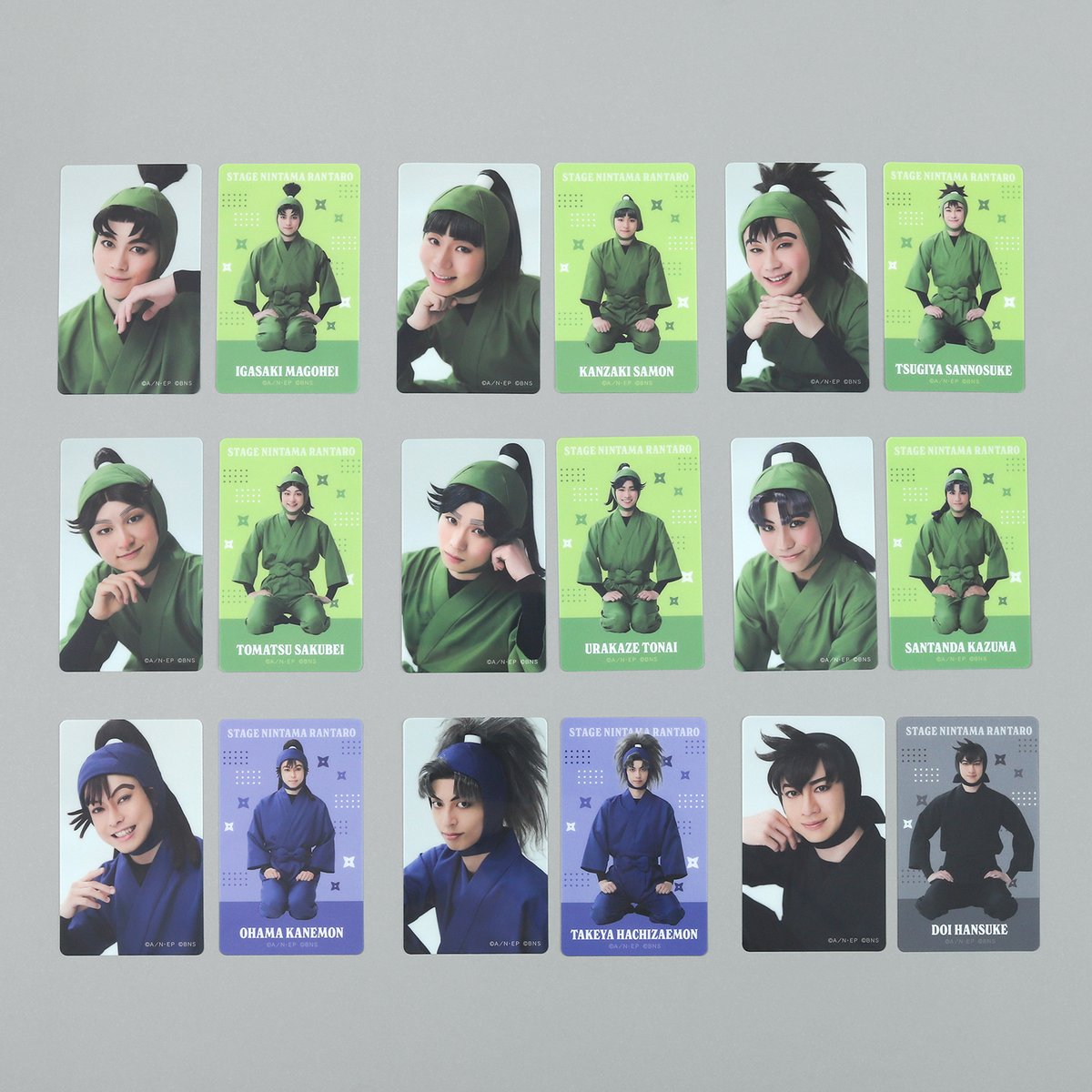 忍ゲキ 商品情報】 クリアブロマイドセット ￥330（税込） 正座verと