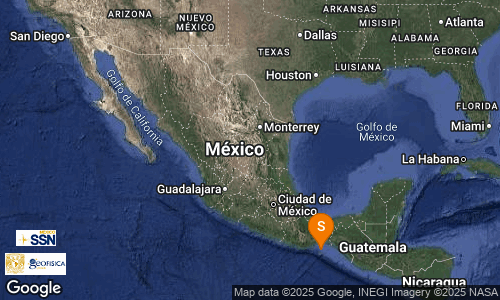 SISMO Magnitud 4.1 Loc  63 km al SURESTE de SALINA CRUZ, OAX 31/07/25 19:17:55 Lat 15.66 Lon -94.94 Pf 16 km