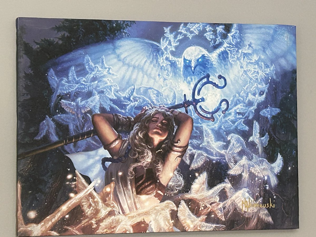 One of my favorite pieces I have in my #fabtcg collection is a canvas print of Coalescence Mirage.  Purchasing one of Mateusz prints when at Calling Tampa was one of my best decisions made at an event #fabcw