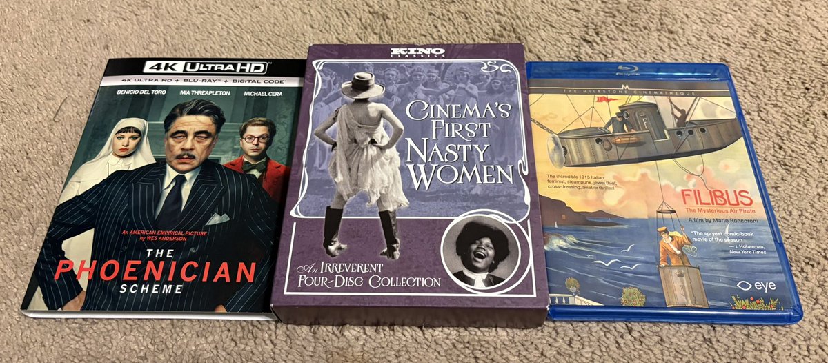 What’s the newest and oldest film in your collection?

If we include short films, the Cinema’s First Nasty Women set has material dating back to 1898. I believe Filibus from 1915 is my oldest exceeding an hour.