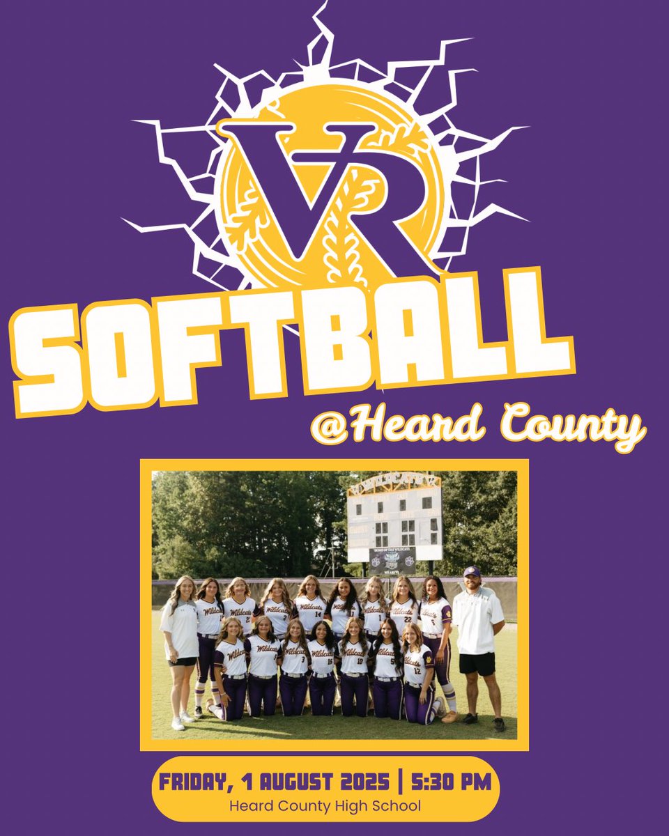 Softball kicks off their season @ Heard County. 8/1 at 5:30